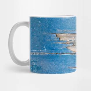 Cracked wood texture with peeled paint Mug